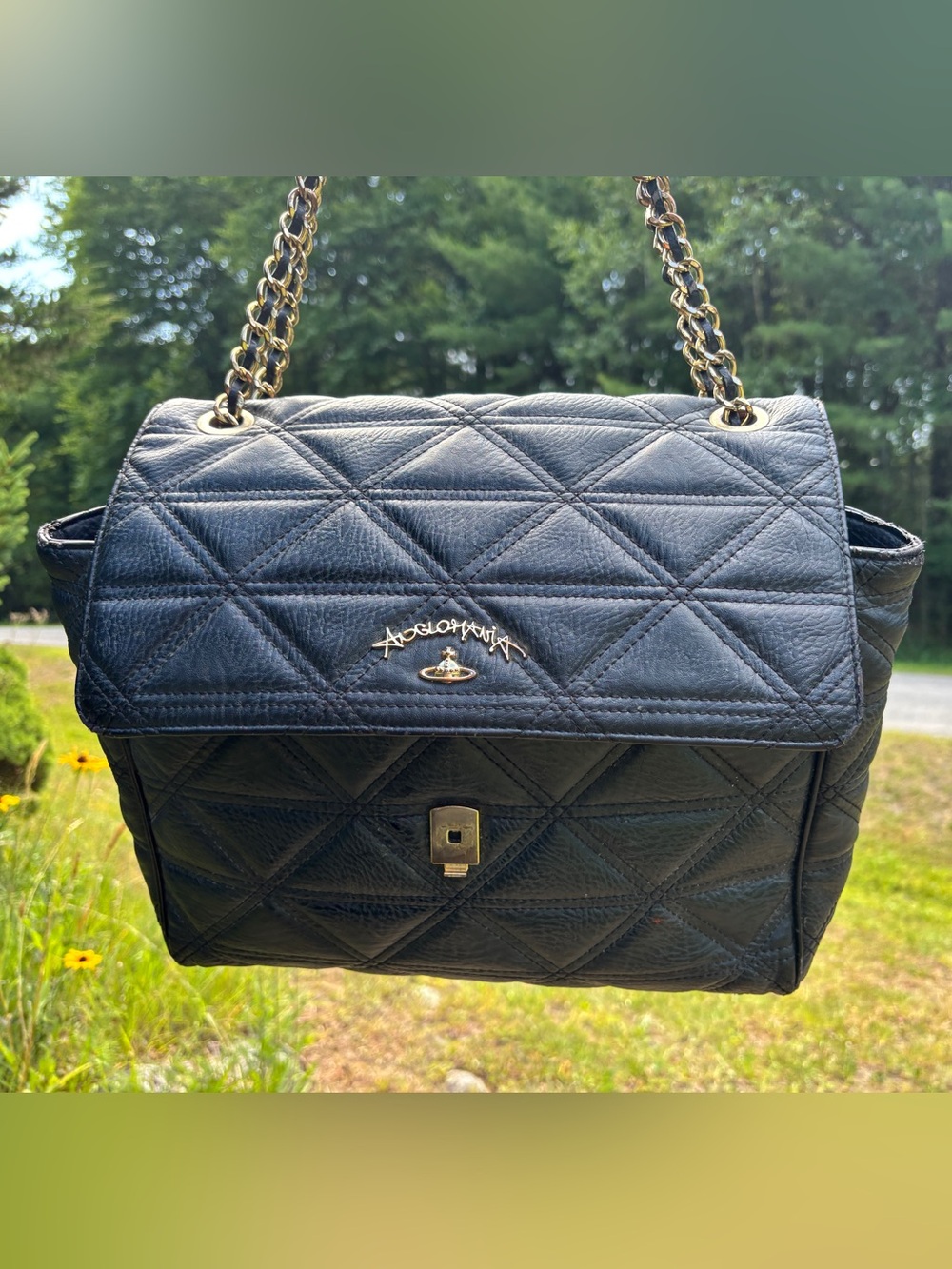 Vivienne Westwood Anglomania Sharlene Quilted Shoulder Bag